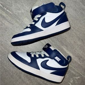 Size 9 high top toddler Courts.